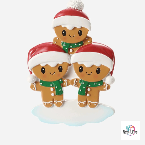 Ginger Bread Family Christmas Ornaments