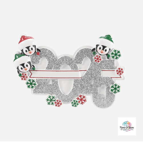 2025 Penguin Family Christmas Ornaments