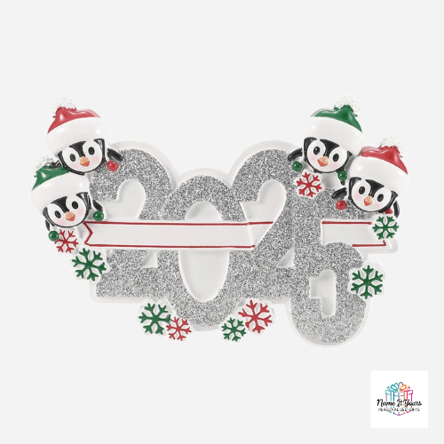 2025 Penguin Family Christmas Ornaments