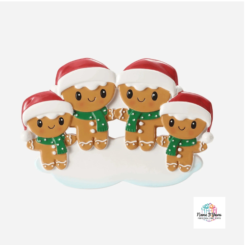 Ginger Bread Family Christmas Ornaments