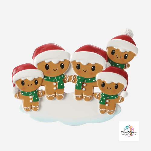 Ginger Bread Family Christmas Ornaments