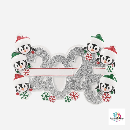 2025 Penguin Family Christmas Ornaments