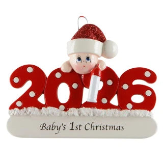 2026 Baby 1st Christmas Ornament