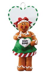 Gingerbread MOM to Be Christmas Ornament