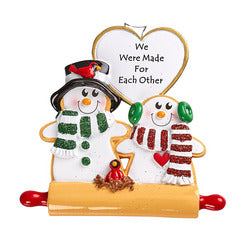 Cookie Love couple Christmas Ornament