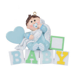 Baby Blocks Christmas ornament