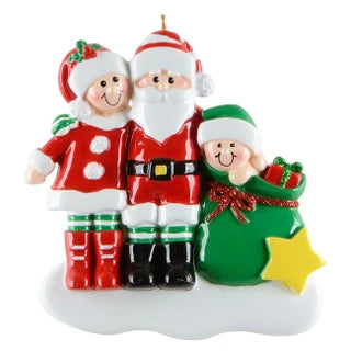 Clauses & Kids Family Christmas Ornament