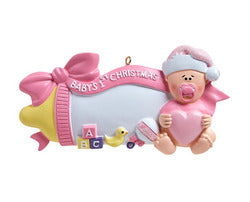 Baby Bottle Christmas Ornaments