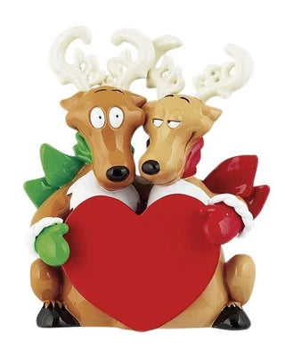 Reindeer Couple Table Top
