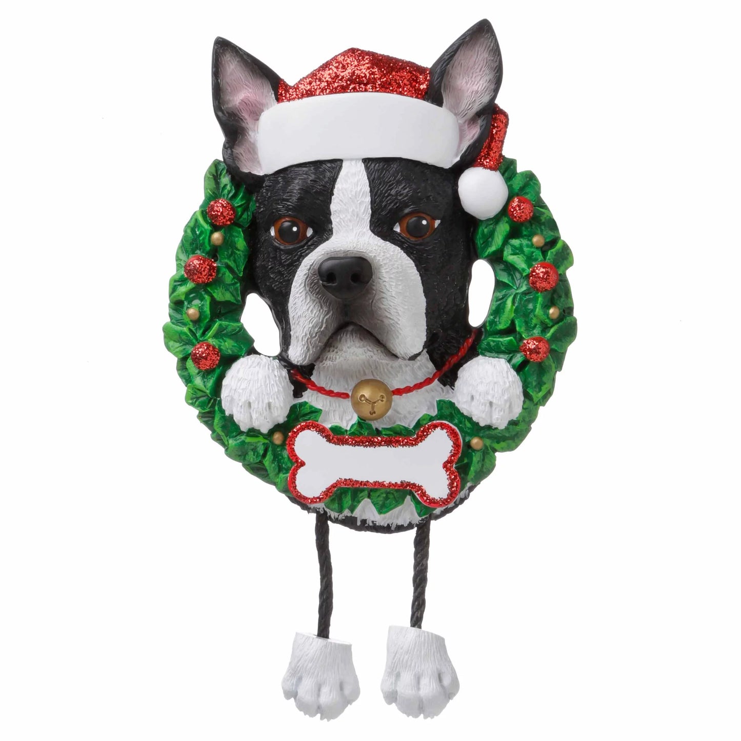 Dog ( pure breed) Boston Terrier Christmas Ornament