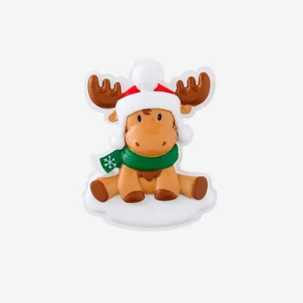 Moose Baby Christmas Ornament