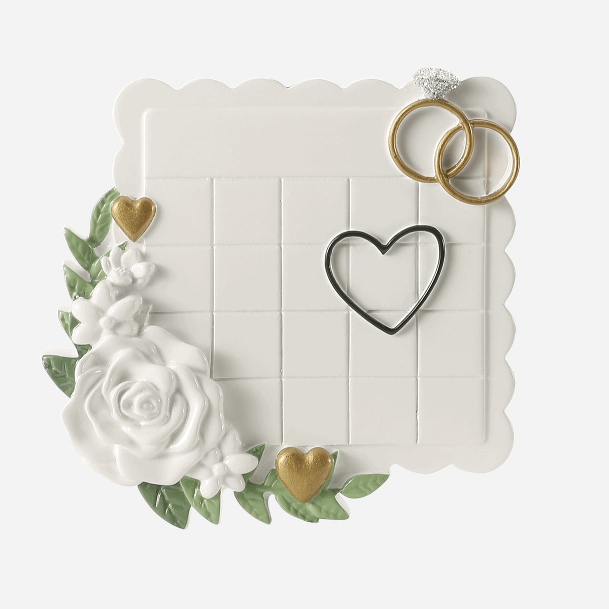Wedding Date Calendar Couple Christmas Ornament