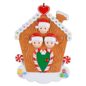 Gingerbread family with Elf