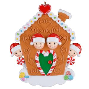 Gingerbread family with Elf
