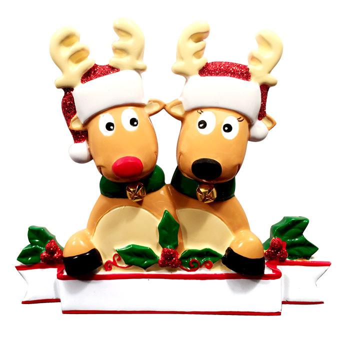 Reindeer Family Christmas Ornament