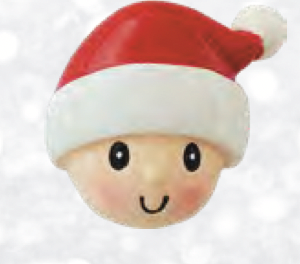 HEADS WITH SANTA HAT Add-on