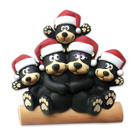 Table Top Black Bear Family