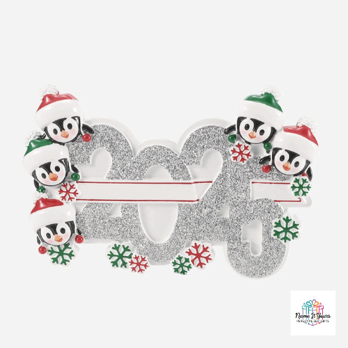 2025 Penguin Family Christmas Ornaments