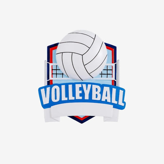 New Volley ball shield Christmas Ornament