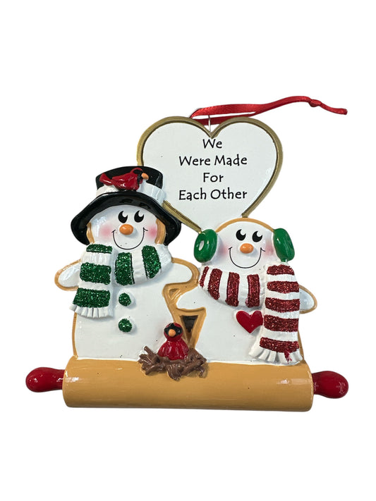 COUPLE  cookie love Christmas Ornament
