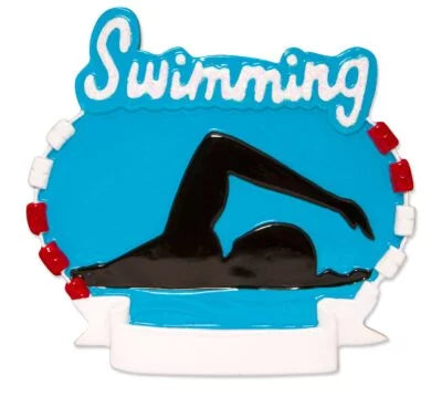 Swimming Christmas ornament