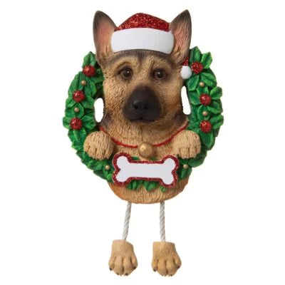 Dog ( pure breed) German Shepherd Christmas Ornament
