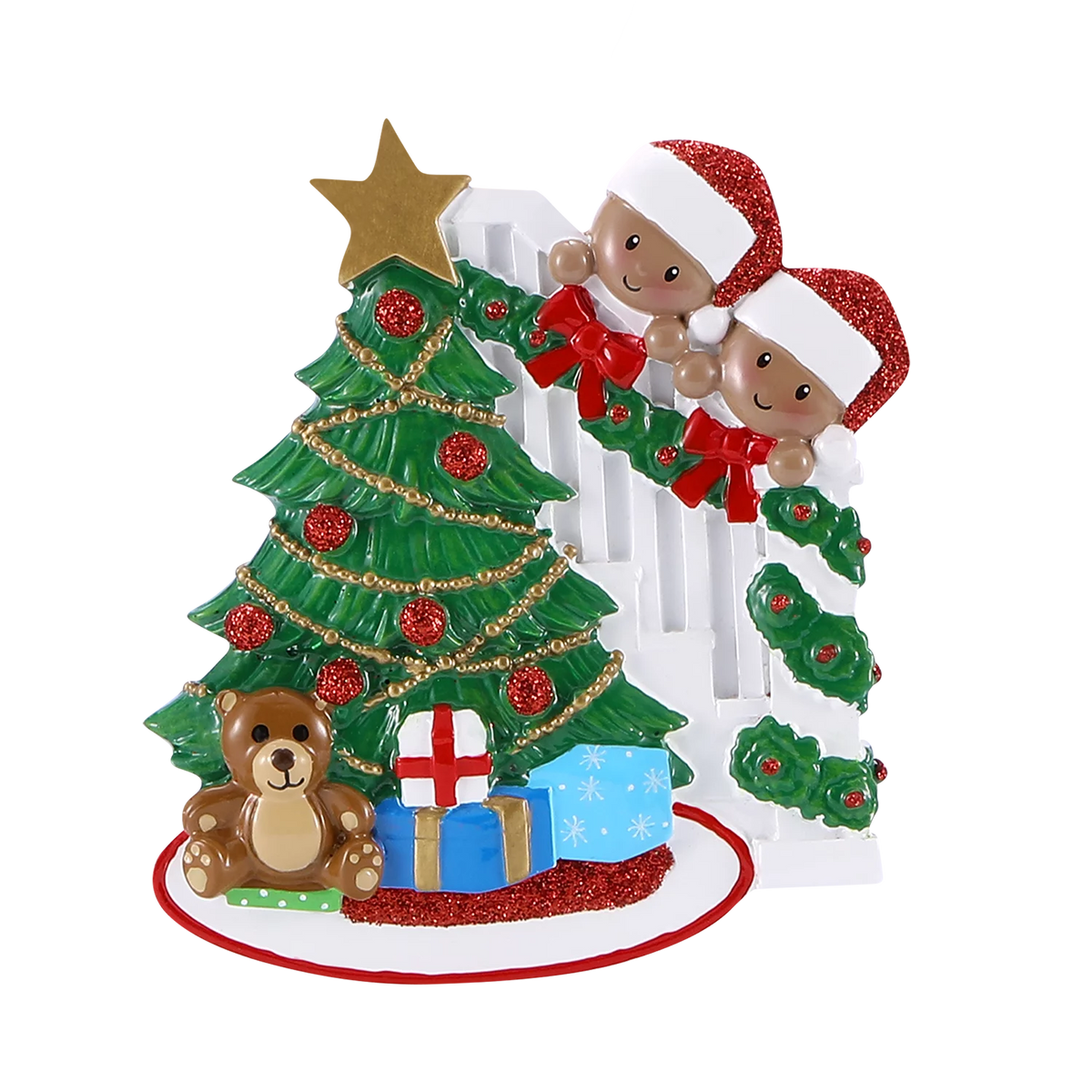 Family with Christmas tree Ornament