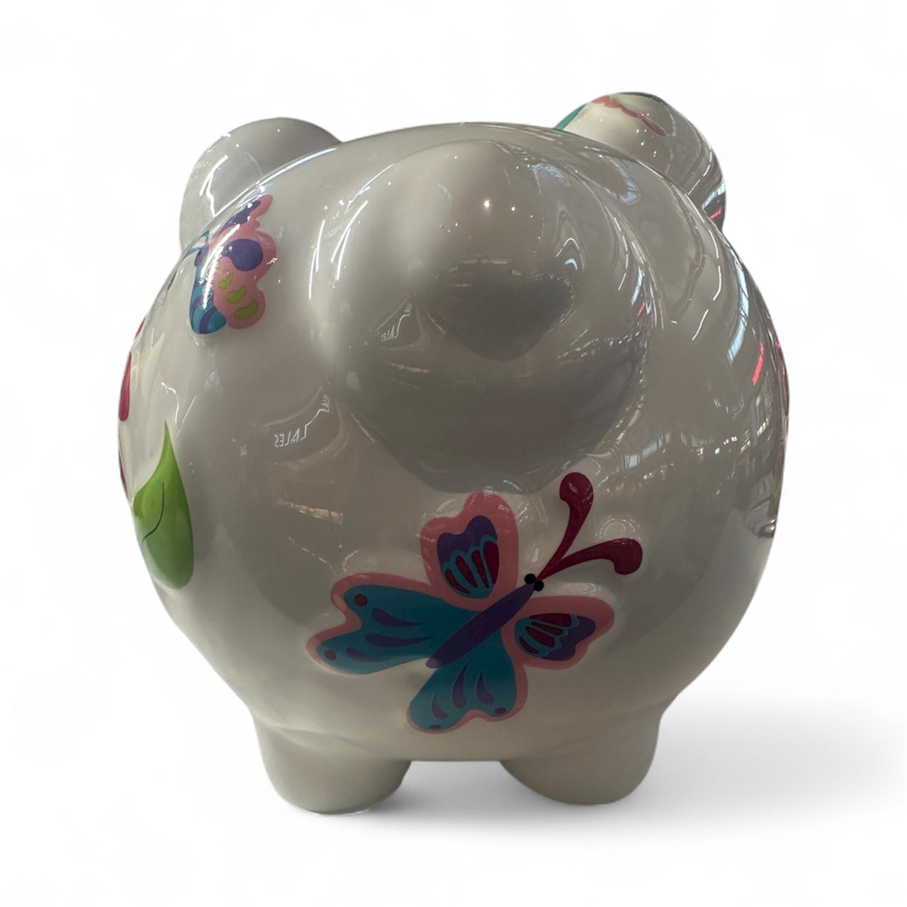 Colorfully Designed Butterfly piggy Bank