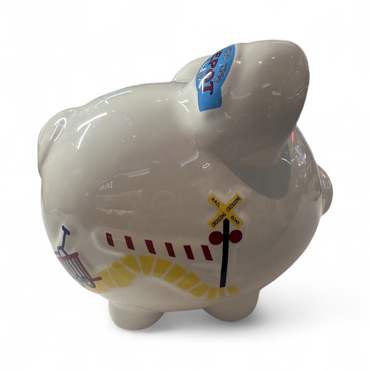 Colorfully Designed Train piggy Bank