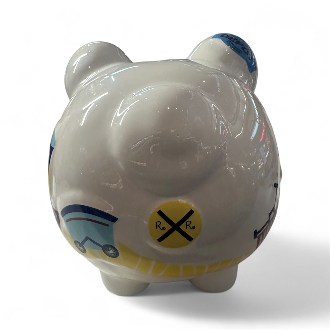 Colorfully Designed Train piggy Bank