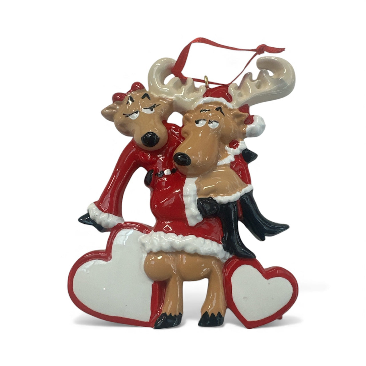 Reindeer cute couple Christmas Ornament
