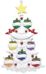 White Tree Christmas Ornament