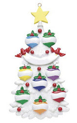White Tree Christmas Ornament