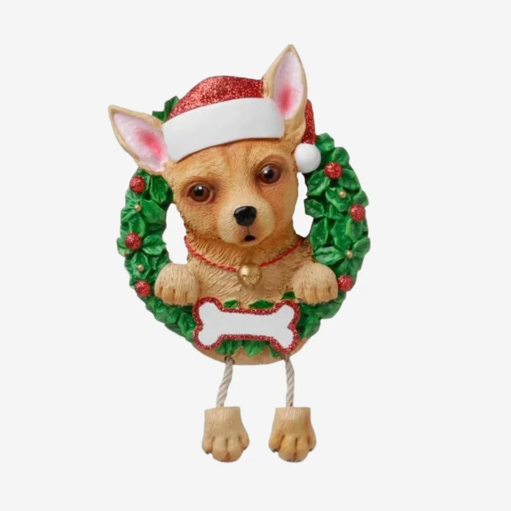 Dog ( pure breed chihuahua )  Christmas Ornament
