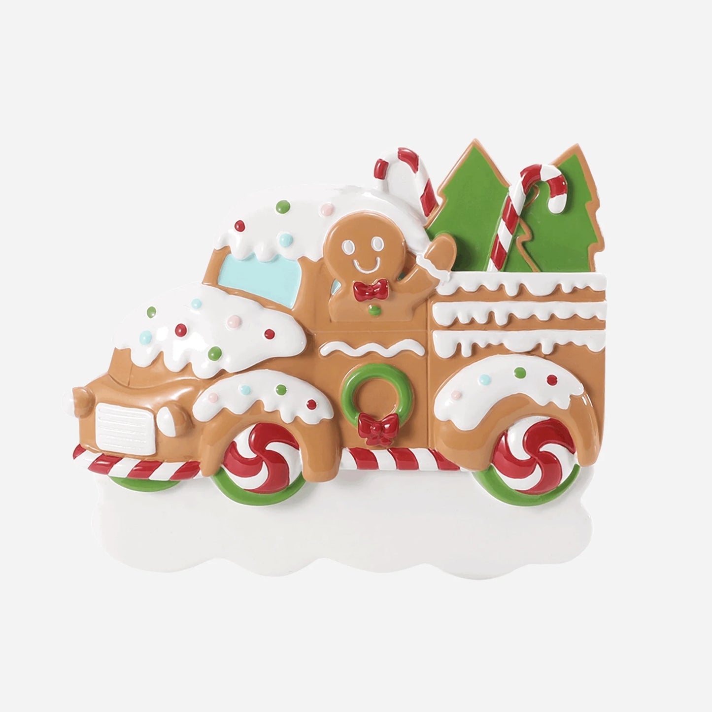 Holiday Gingerbread truck Christmas Ornament