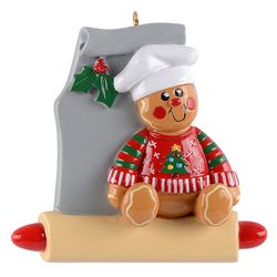 Gingerbread  Baker Personalized Ornament
