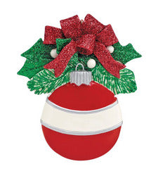 Red Round  Christmas ornament