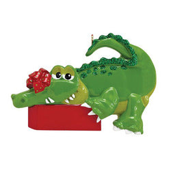 Alligator Christmas ornament