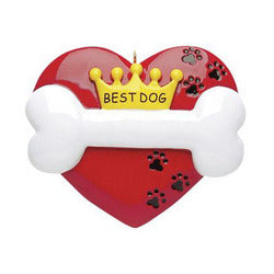 Best Dog Christmas Ornament