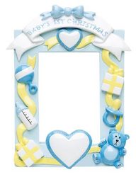 Baby's 1st  Photo Frame Christmas Ornament