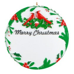 Happy Holidays Christmas ornament