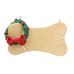 Brown Dog Bone Christmas Ornament