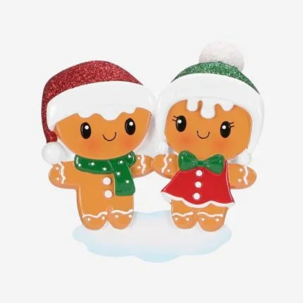 Gingerbread Family Christmas Ornament