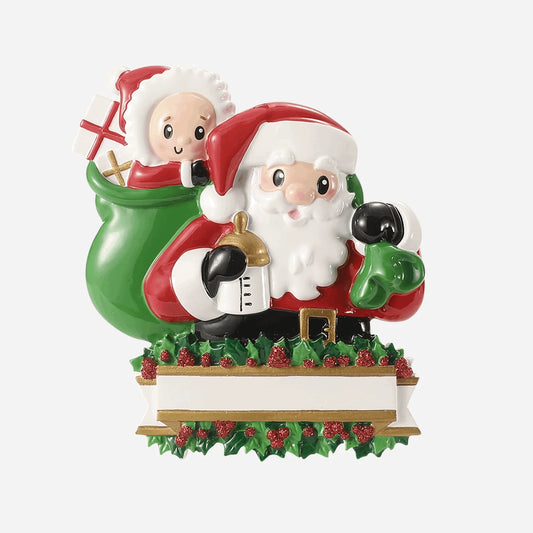 Baby in Santa Sack Christmas Ornament