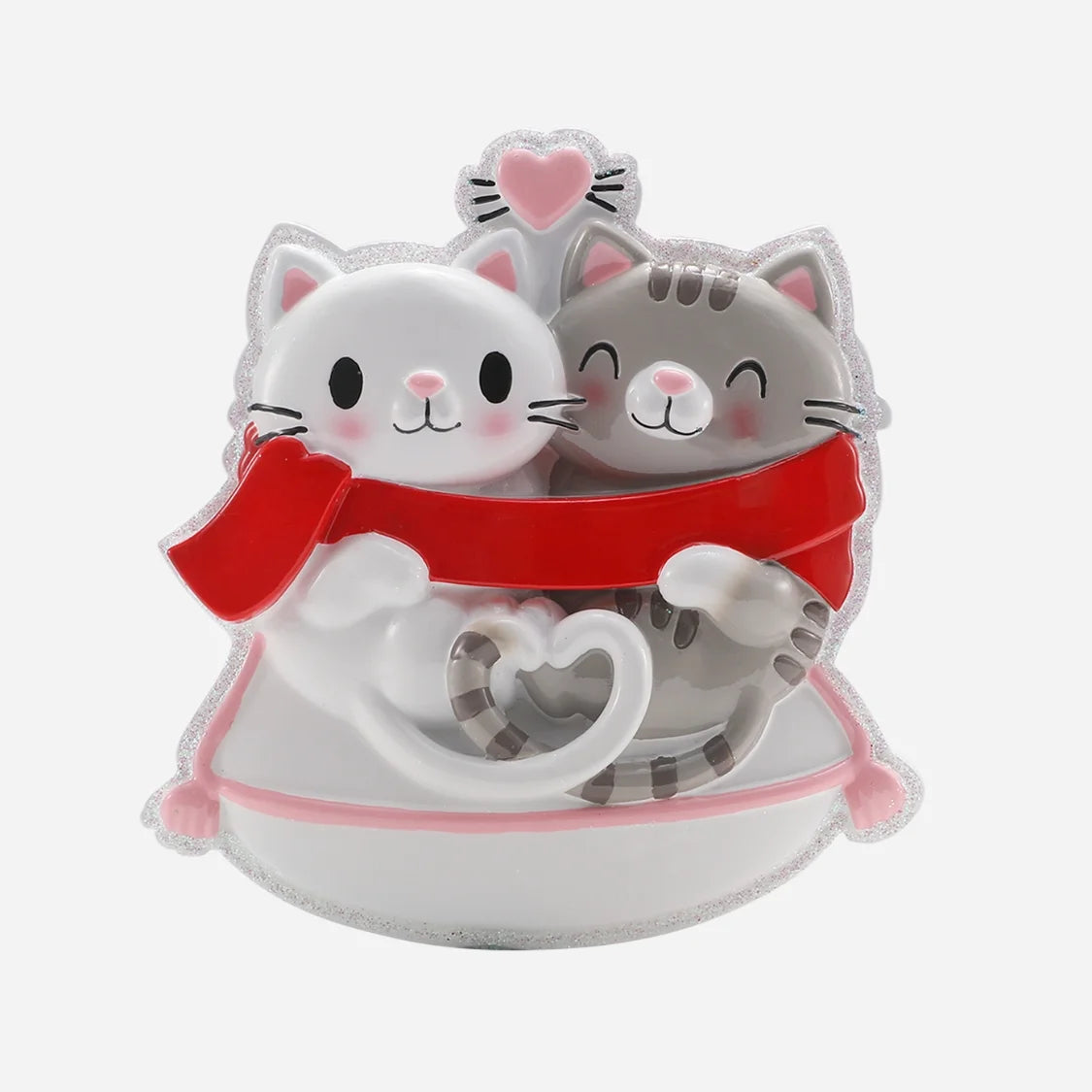 Cat Couple Christmas Ornament