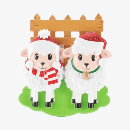 Sheep Family Christmas Ornament