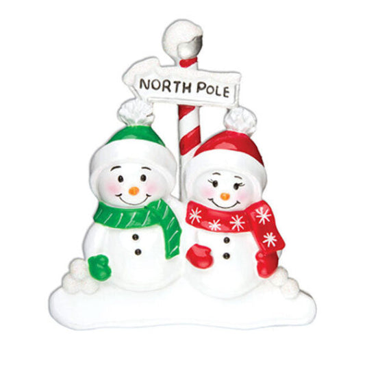 Couple North Pole Christmas Ornament