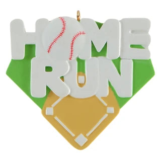 Home Run Christmas Ornament