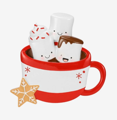 Hot Cocoa Family Christmas Ornaments