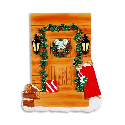 New Home - Rustic Country Door Christmas Ornament